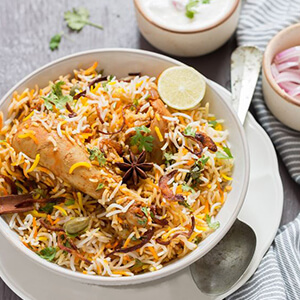 Order Chicken Dum Biryani online in Thane, Mumbai from Nusta Kitchen